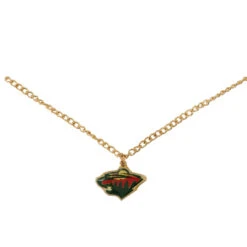 NHL - Minnesota Wild Earrings/Necklace Combo (WILEARNEC) 5 NHL - Minnesota Wild Earrings/Necklace Combo (WILEARNEC) -SVP Sports Sale NHL MinnesotaWildEarrings NecklaceCombo WILEARNEC 01