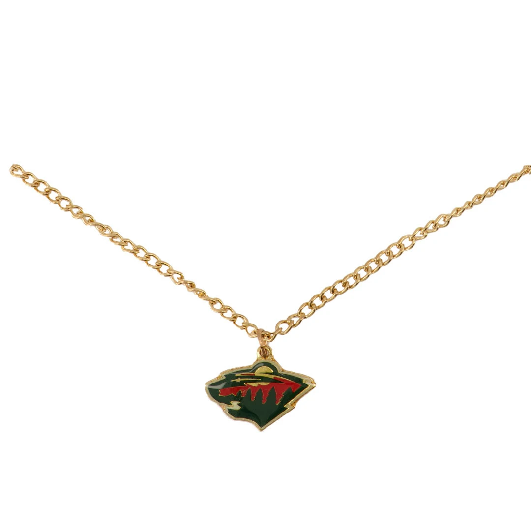 NHL - Minnesota Wild Earrings/Necklace Combo (WILEARNEC) 4 NHL - Minnesota Wild Earrings/Necklace Combo (WILEARNEC) - Image 2
