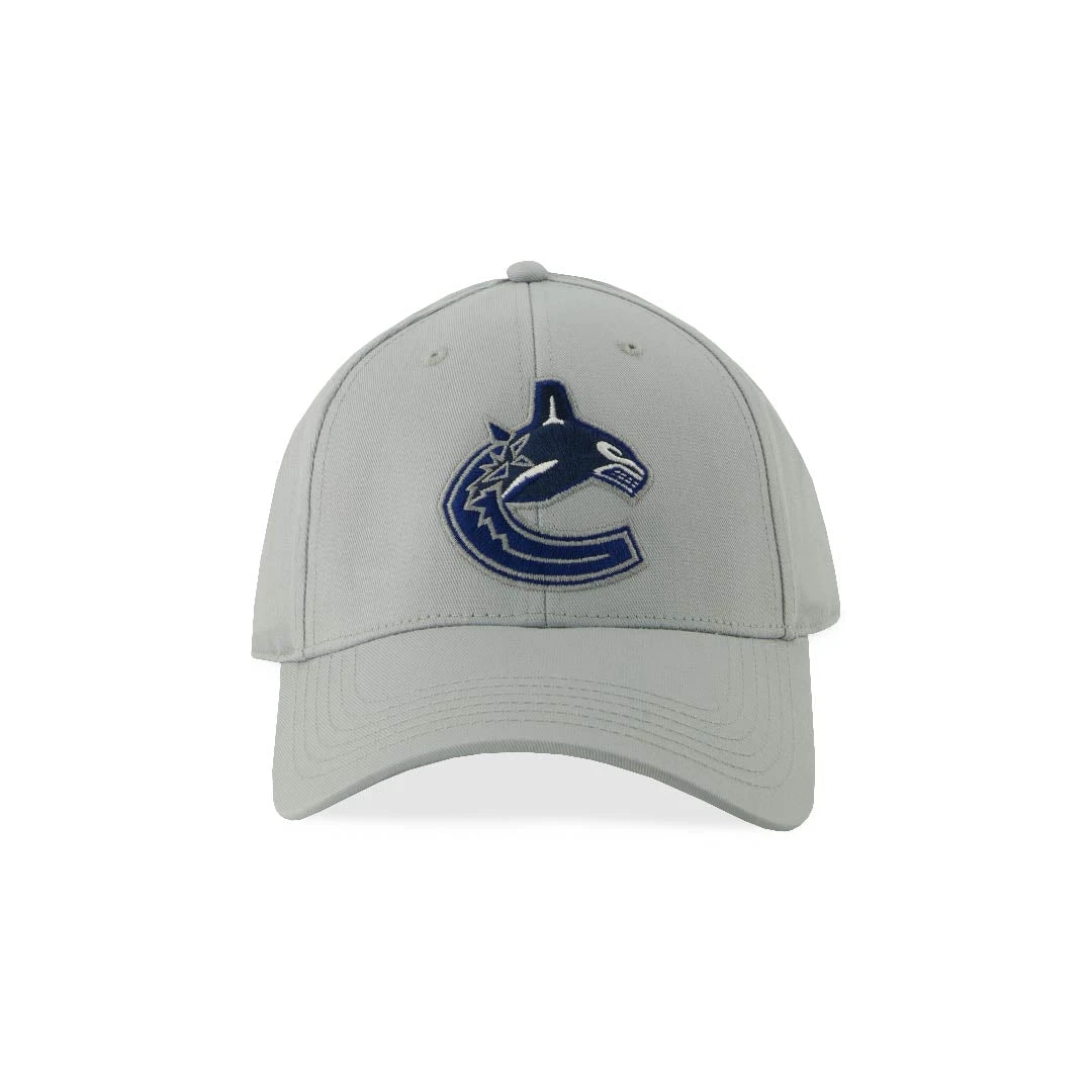NHL - Men's Vancouver Canucks Flat Logo Hat (NHXX2KPMHDCC1PB 02GRY) 2 NHL - Men's Vancouver Canucks Flat Logo Hat (NHXX2KPMHDCC1PB 02GRY)