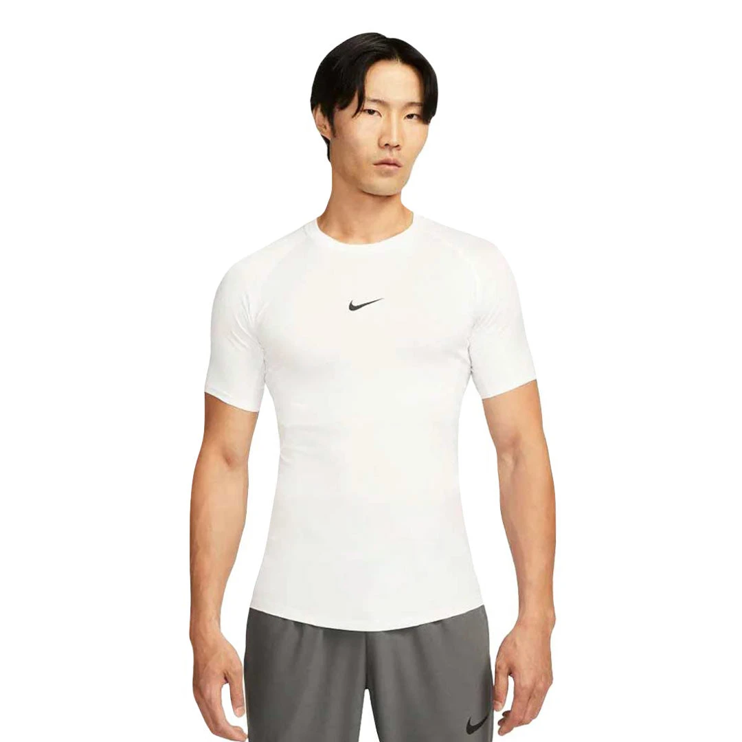 Nike Pro - Men's Dri-Fit Slim Short Sleeve T-Shirt (FB7932 100) 4 Nike Pro - Men's Dri-Fit Slim Short Sleeve T-Shirt (FB7932 100) - Image 2