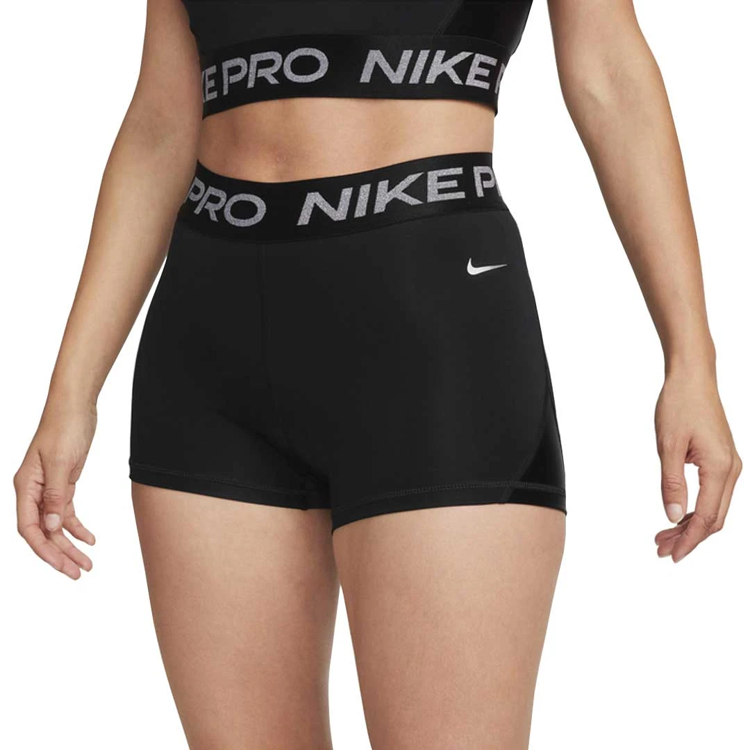 Nike Pro - Women's Mid Rise 3 Inch Shorts (FB5586 010) 4 Nike Pro - Women's Mid Rise 3 Inch Shorts (FB5586 010) - Image 2