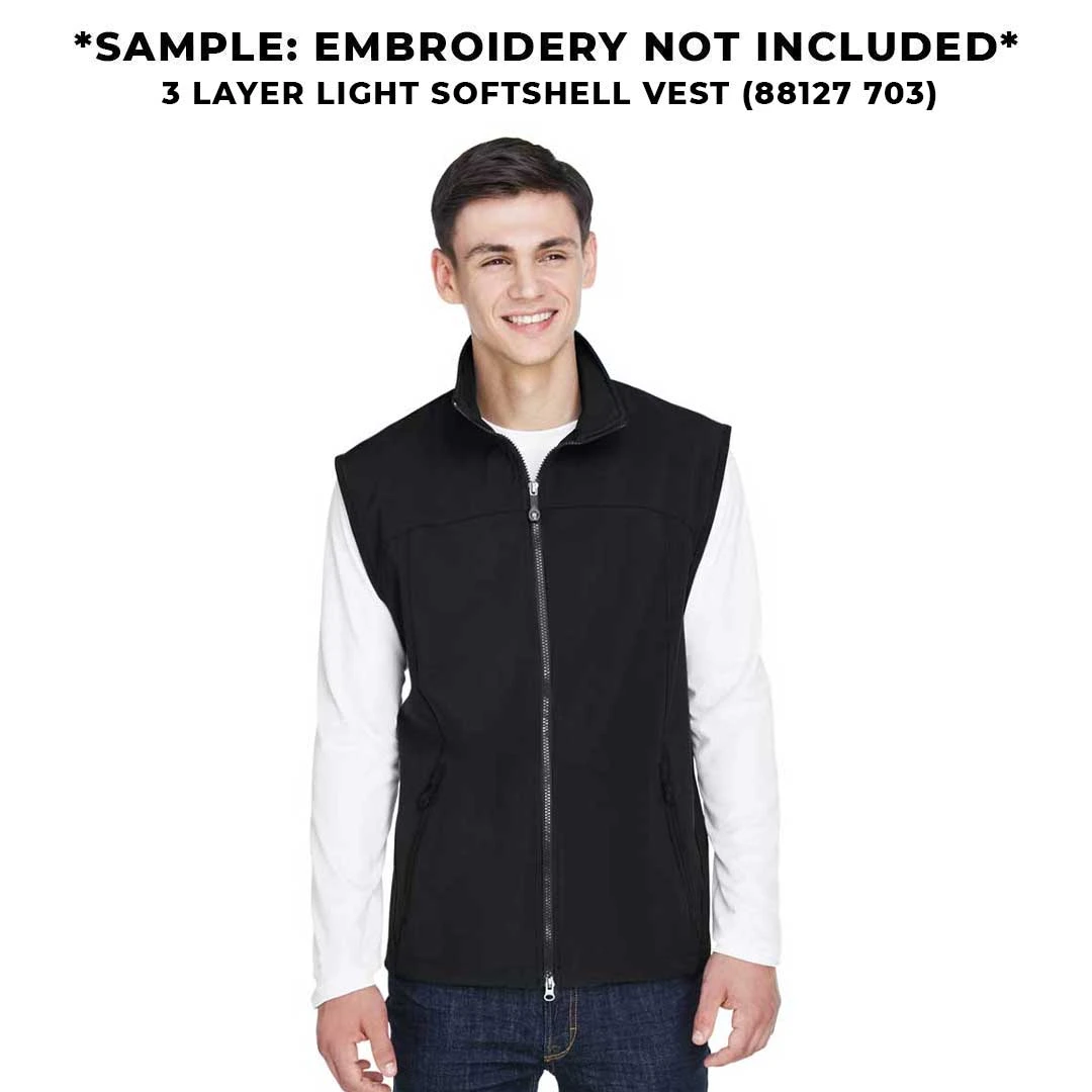 North End - Men's 3 Layer Light Bonded Softshell Vest (88127 703) 6 North End - Men's 3 Layer Light Bonded Softshell Vest (88127 703) - Image 4
