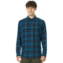 Oakley - Men's Cabin Button Down Long Sleeve T-Shirt (FOA403064 9CH) -SVP Sports Sale Oakley Men s Cabin Button Down Long Sleeve T Shirt FOA403064 9CH 2