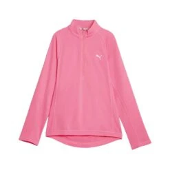 Puma - Girls' (Junior) Quarter Zip Pull Over Sweater (578141 12)