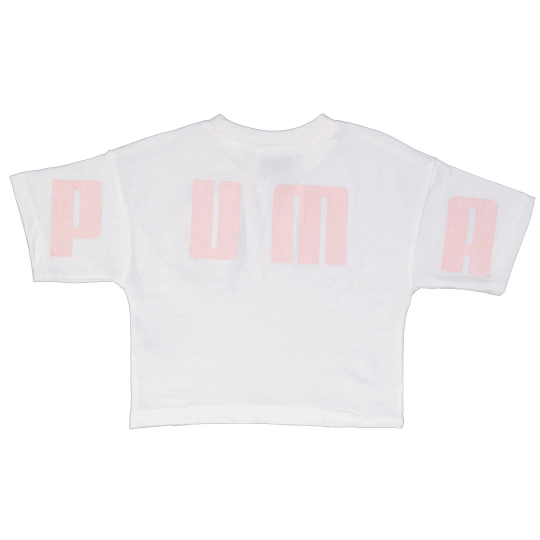 Puma - Girls' (Toddler) Cropped T-Shirt (511811687FME P100) 4 Puma - Girls' (Toddler) Cropped T-Shirt (511811687FME P100) - Image 2