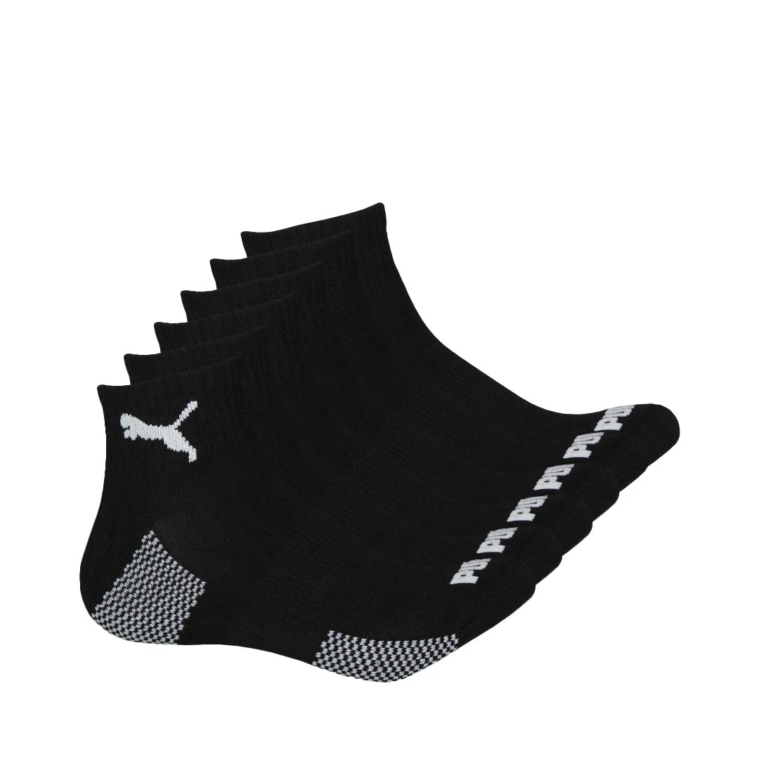 Puma - Men's 6 Pack 1/4 Crew Socks (P116386 009) 3 Puma - Men's 6 Pack 1/4 Crew Socks (P116386 009)