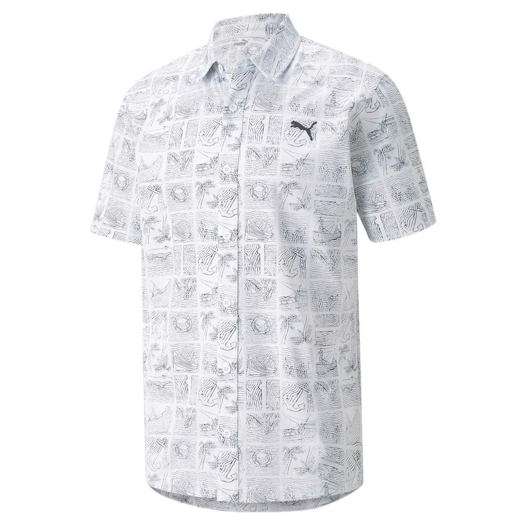 Puma - Men's Mattr Shipwrecked Button Down Shirt (533788 01) 3 Puma - Men's Mattr Shipwrecked Button Down Shirt (533788 01)