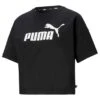 Puma - Women's Essentials Cropped Logo T-Shirt (586866 01) -SVP Sports Sale Puma Women s Essentials Cropped Logo Tee 586866 01 01