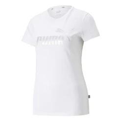 Puma - Women's Essentials+ Metallic Logo T-Shirt (848303 02)
