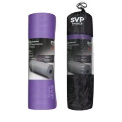 SVP Fit - Yoga/Exercise Mat 10mm With Mesh Carry Bag (NBR-10 PUR) -SVP Sports Sale SVP FIT Exercise Mat 10mm With Mesh Carry Bag NBR 10 PUR 03