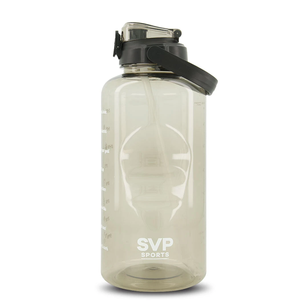 SVP Sports - 128oz Hydration Water Bottle (128OZ-BLKCLEAR) 3 SVP Sports - 128oz Hydration Water Bottle (128OZ-BLKCLEAR)