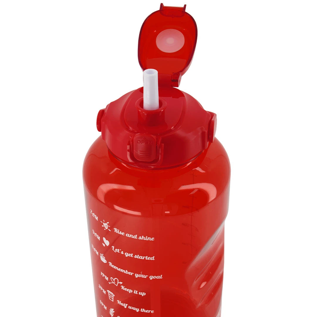 SVP Sports - 128oz Hydration Water Bottle (128OZ-REDCLEAR) 6 SVP Sports - 128oz Hydration Water Bottle (128OZ-REDCLEAR) - Image 4