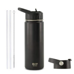 SVP Sports - 18oz Insulated Thermal Bottle - Hot & Cold (18OZ-SVP-BLK) -SVP Sports Sale SVP Sports 18oz Insulated Thermal Bottle 18OZ SVP BLK 05 d4a901b5 231c 47c4 a82f 102cbd20ee76