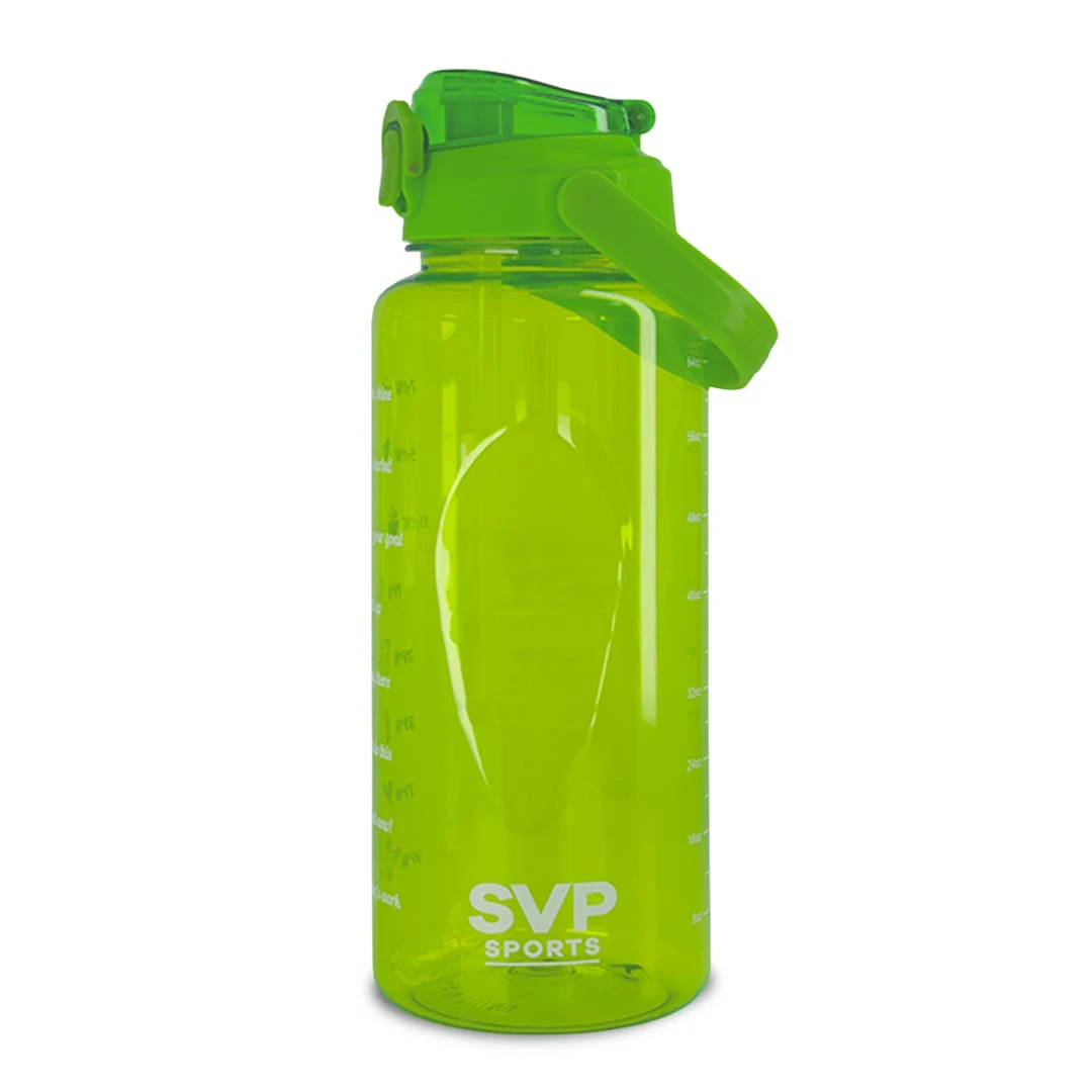 SVP Sports - 64oz Hydration Water Bottle (64OZ-GRNCLEAR) 3 SVP Sports - 64oz Hydration Water Bottle (64OZ-GRNCLEAR)