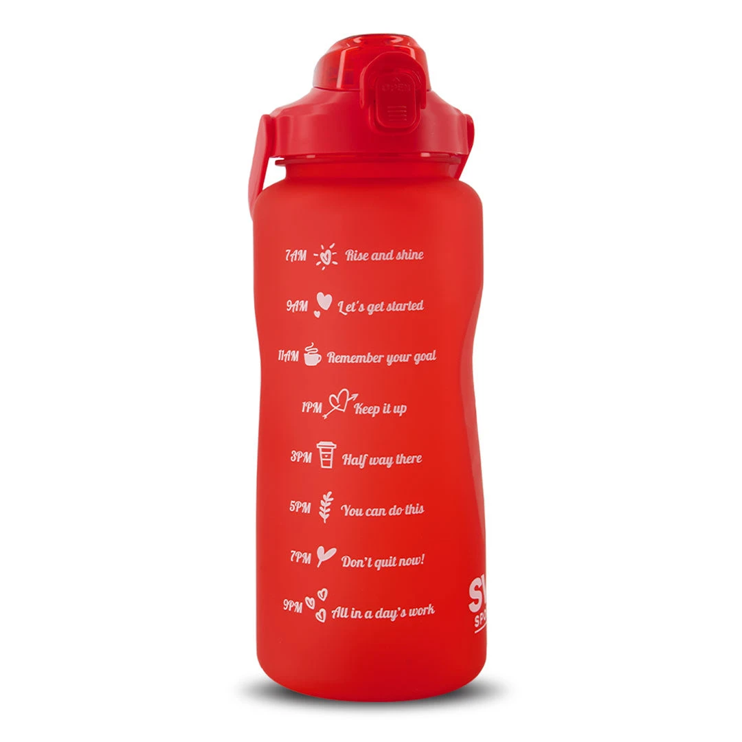 SVP Sports - 64oz Hydration Water Bottle (64OZ-RED) 4 SVP Sports - 64oz Hydration Water Bottle (64OZ-RED) - Image 2
