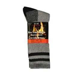 TOKË - Men's 2 Pack Merino Wool Thermal Sock (685599-GRYBLK) -SVP Sports Sale TOKE Men s 2pk Merino Wool Thermal Sock 685599 GRYBLK 02