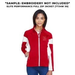 Team365 - Women's Elite Performance Full Zip Jacket (TT34W 30) -SVP Sports Sale Team365 Women s Elite Performance Full Zip Jacket TT34W 30 04