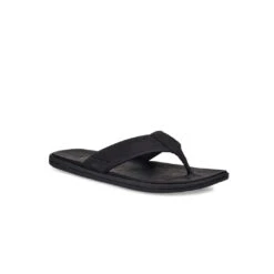 UGG® - Men's Seaside Leather Flip Flop Sandals (1102690-BLK) -SVP Sports Sale UGG Men s Seaside Leather Flip Flop Sandals 1102690 BLK 03