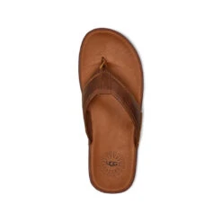 UGG® - Men's Seaside Leather Flip Flop Sandals (1102690-LUG) 12 UGG® - Men's Seaside Leather Flip Flop Sandals (1102690-LUG) -SVP Sports Sale UGG Men s Seaside Leather Flip Flop Sandals 1102690 LUG 05