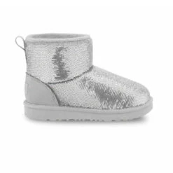 UGG® - Kids' (Infant) Classic Mini Mirror Ball Boots (1143708T-SLV)