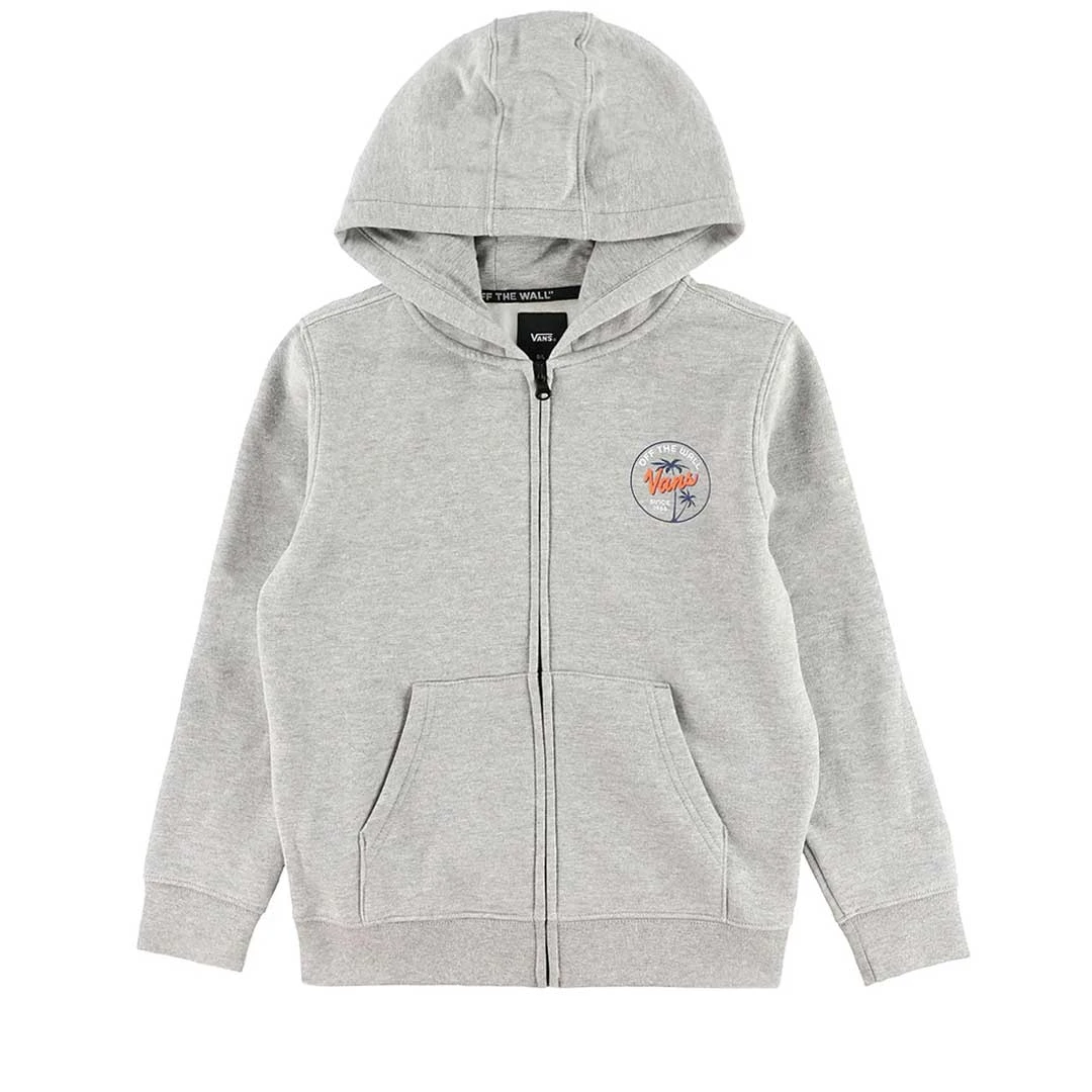 Vans - Kids' Palm Script Full Zip Hoodie (5KOP02F) 3 Vans - Kids' Palm Script Full Zip Hoodie (5KOP02F)