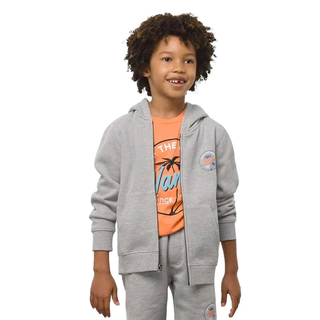 Vans - Kids' Palm Script Full Zip Hoodie (5KOP02F) 4 Vans - Kids' Palm Script Full Zip Hoodie (5KOP02F) - Image 2