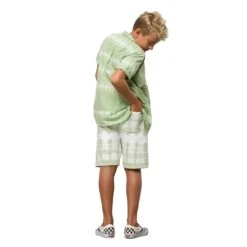 Vans - Kids' (Junior) Peace Of Mind Fleece Shorts (7SHIYV9) -SVP Sports Sale Vans Kids Junior Peace Of Mind Fleece Shorts 7SHIYV9 03