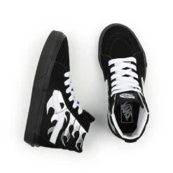 Vans - Kids' (Junior) Metallic Flame Sk8-Hi Shoes (4UI27US) -SVP Sports Sale Vans Kids Junior Youth Metallic Flame Sk8 Hi Shoes 4UI27US 04