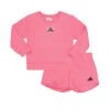 Adidas - Girls' Fleece Crew & Shorts Set (JK4544) 1 Adidas - Girls' Fleece Crew & Shorts Set (JK4544) -SVP Sports Sale adidas Girls Fleece Crew Shorts Set JK4544 01