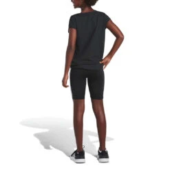 Adidas - Girls' (Junior) 3-Stripes Bike Shorts (FZ9000) -SVP Sports Sale adidas Girls Junior 3 Stripes Bike Shorts FZ9000 03