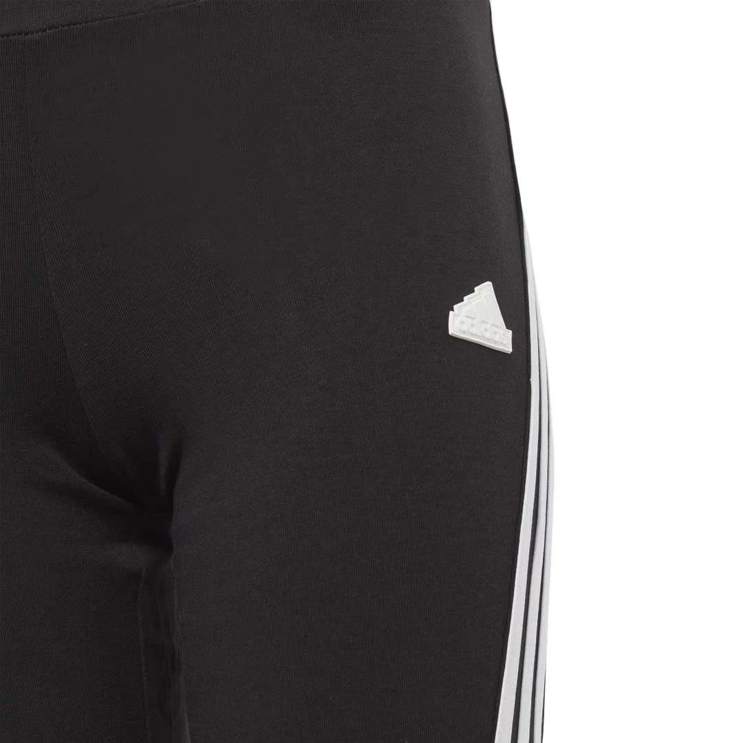 Adidas - Girls' (Junior) 3-Stripes Cotton Flared Tights (IC0115) 5 Adidas - Girls' (Junior) 3-Stripes Cotton Flared Tights (IC0115) - Image 3