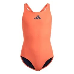Adidas - Girls' (Junior) 3-Stripes Swimsuit (IB8779)