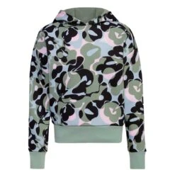 Adidas - Girls' (Junior) All Over Print Loose Fit Hoodie (IQ5979)