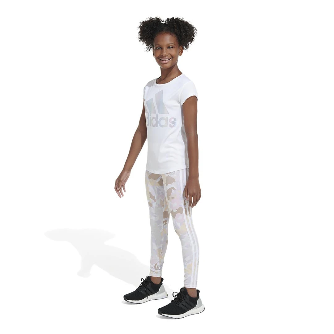 Adidas - Girls' (Junior) All Over Print 7/8 Cotton Tights (GB9030) 5 Adidas - Girls' (Junior) All Over Print 7/8 Cotton Tights (GB9030) - Image 3