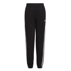 Adidas - Girls' (Junior) Elastic Waistband 3 Stripe Cotton Fleece Pant (IQ6048)