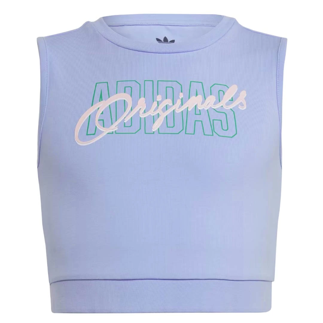 Adidas - Girls' (Junior) Graphic Print Crop Tank Top (IB8459) 3 Adidas - Girls' (Junior) Graphic Print Crop Tank Top (IB8459)