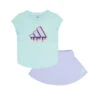 Adidas - Girls' T-Shirt & Skort Set (JK4549) -SVP Sports Sale adidas Girls Junior T Shirt Skort Set JK4549 01