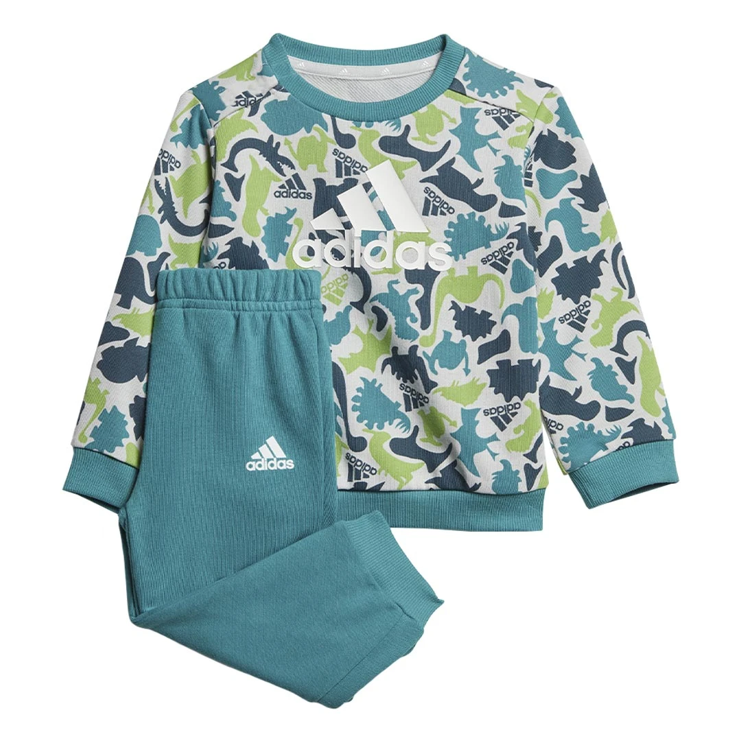 Adidas - Kids' (Infant & Toddler) Allover Print Crew & Jogger Set (IK8329) 3 Adidas - Kids' (Infant & Toddler) Allover Print Crew & Jogger Set (IK8329)