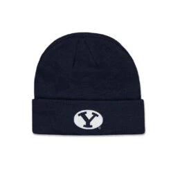 Adidas - Kids' (Junior) Brigham Young Cougars Basic Knit Beanie (R48D7P94)