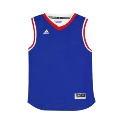 Adidas - Kids' (Junior) Kansas Jayhawks Basketball Road Replica Jersey (RA48XJ295)