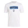 Adidas - Kids' (Junior) Vancouver Whitecaps FC Pregame Short Sleeve T-Shirt (IR8496) -SVP Sports Sale adidas Kids Junior Vancouver Whitecaps FC Pregame Short Sleeve T Shirt IR8496 1