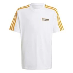 Adidas - Kids' (Junior) White Logo Short Sleeve T-Shirt (IX5191)