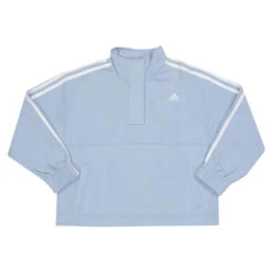 Adidas - Kids' (Junior) 3 Stripe CTN Mockneck Pullover Sweatshirt (IQ5938)