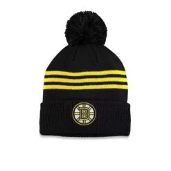 Adidas - Men's Boston Bruins Cuffed Pom Beanie (GS6830)