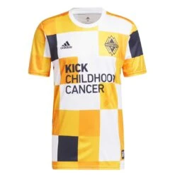 Adidas - Men's Vancouver Whitecaps FC Kick Childhood Cancer Pre-Match Jersey (HT7800)