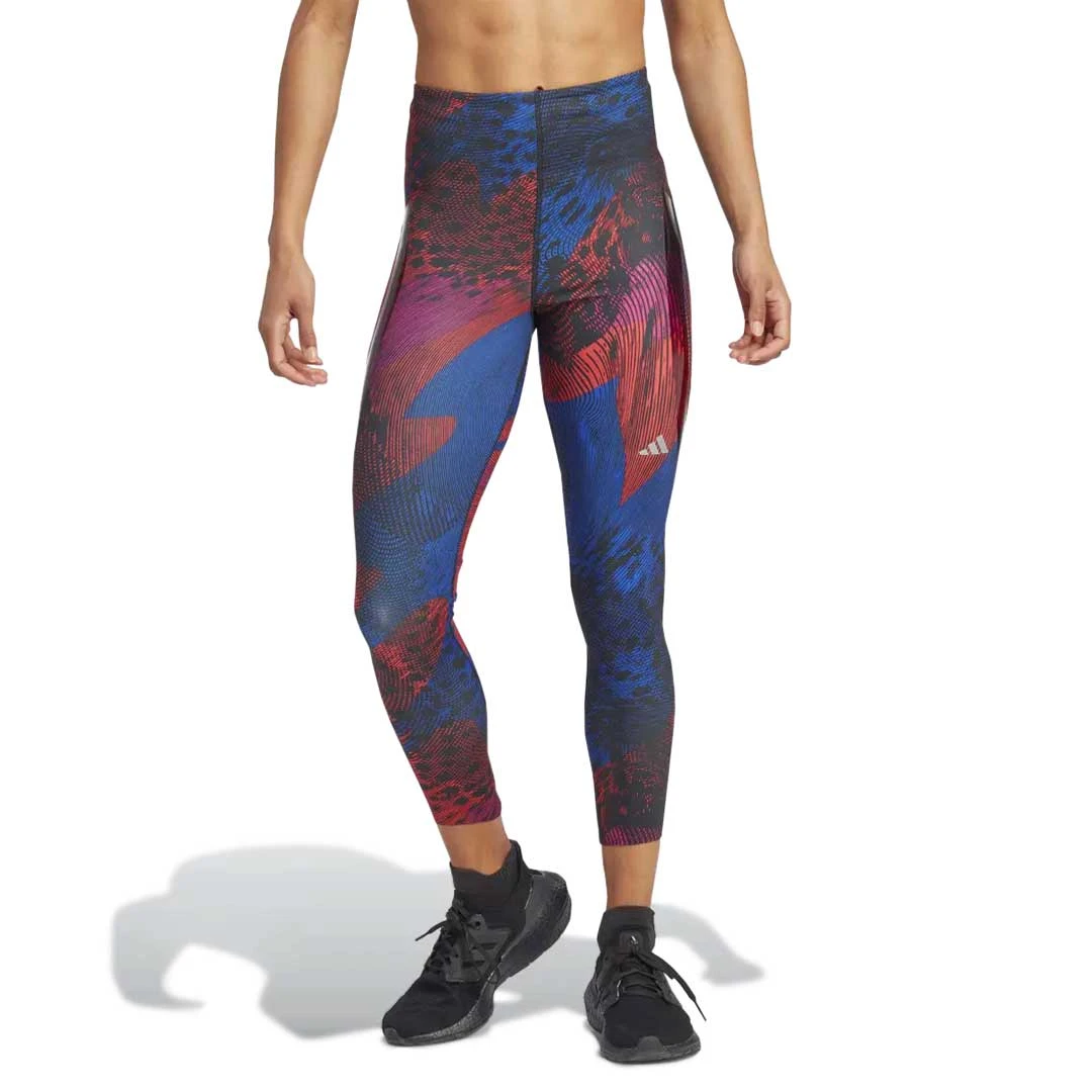 Adidas - Women's Adizero Running Allover Print 7/8 Leggings (HS5433) 4 Adidas - Women's Adizero Running Allover Print 7/8 Leggings (HS5433) - Image 2