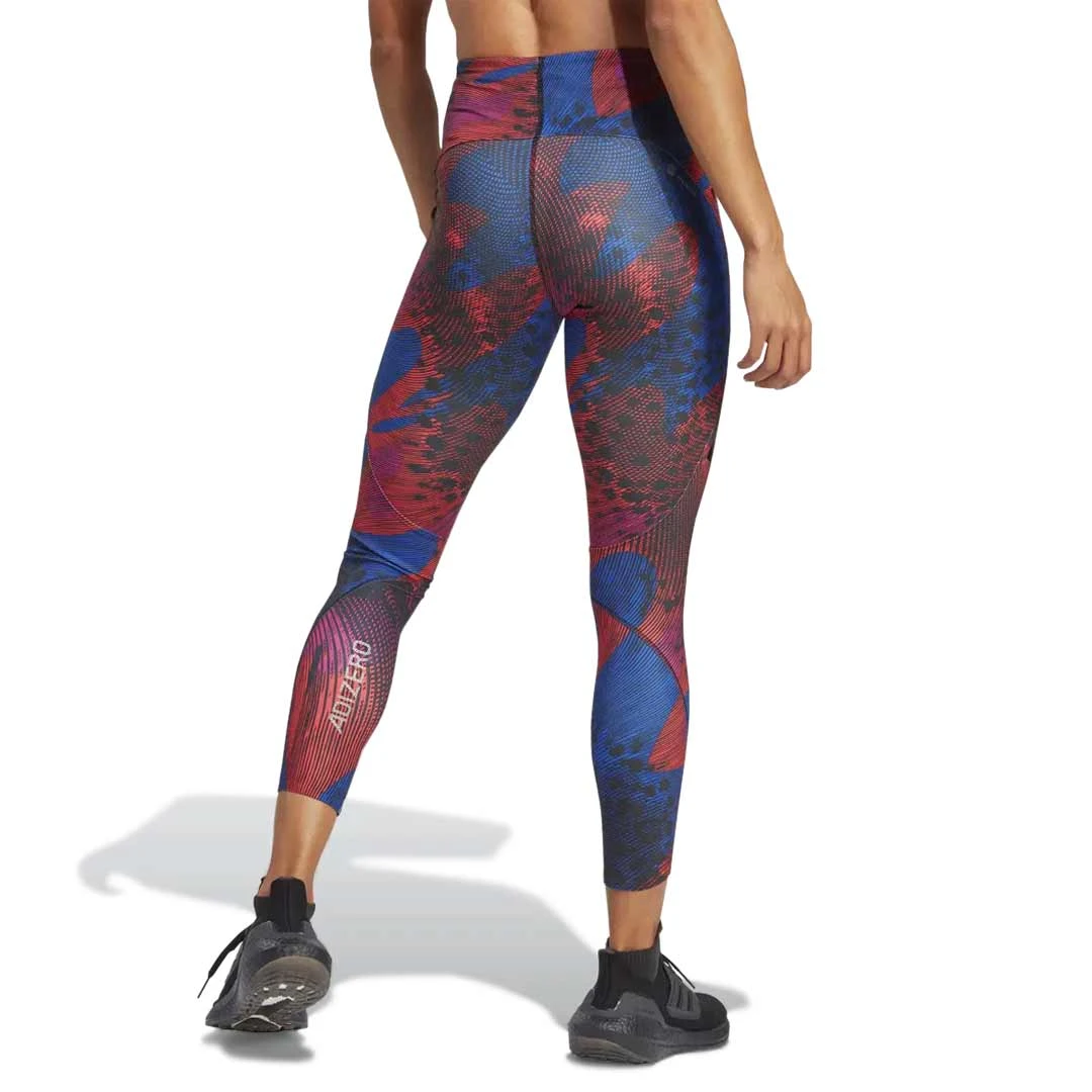 Adidas - Women's Adizero Running Allover Print 7/8 Leggings (HS5433) 5 Adidas - Women's Adizero Running Allover Print 7/8 Leggings (HS5433) - Image 3