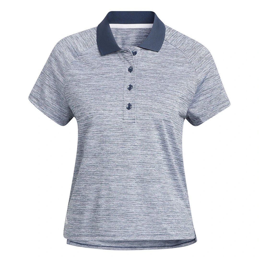 Adidas - Women's Melange Short Sleeve Polo (HI3985) 3 Adidas - Women's Melange Short Sleeve Polo (HI3985)