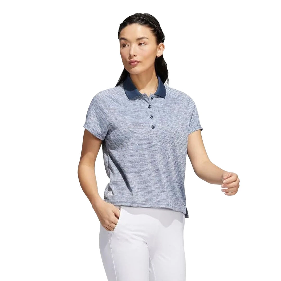 Adidas - Women's Melange Short Sleeve Polo (HI3985) 4 Adidas - Women's Melange Short Sleeve Polo (HI3985) - Image 2
