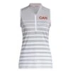 Adidas - Women's Stripe Sleeveless Polo (GJ9455) -SVP Sports Sale adidas Women s Stripe Sleeveless Polo GJ9455 4